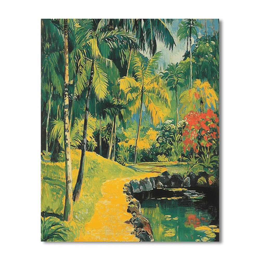 Paul Gauguin Inspired Tropical Retreat  DIY Paint By Numbers