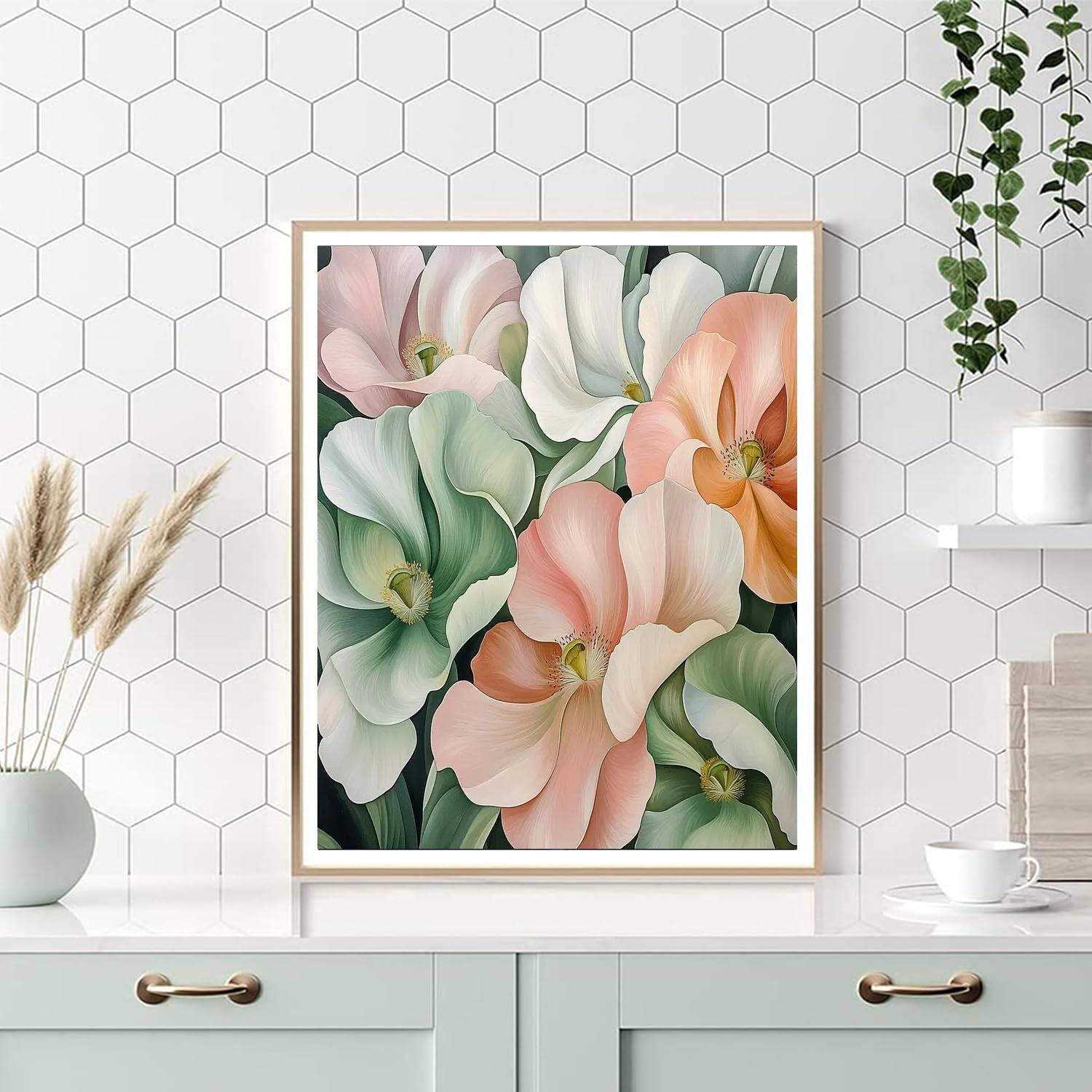O'Keeffe Inspired Floral Essence  Painting By Numbers Kit