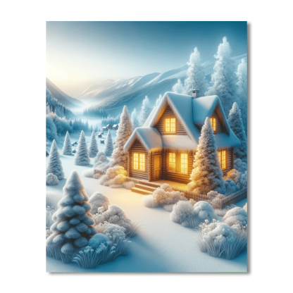 Warm Cozy Cabin Paint By Numbers