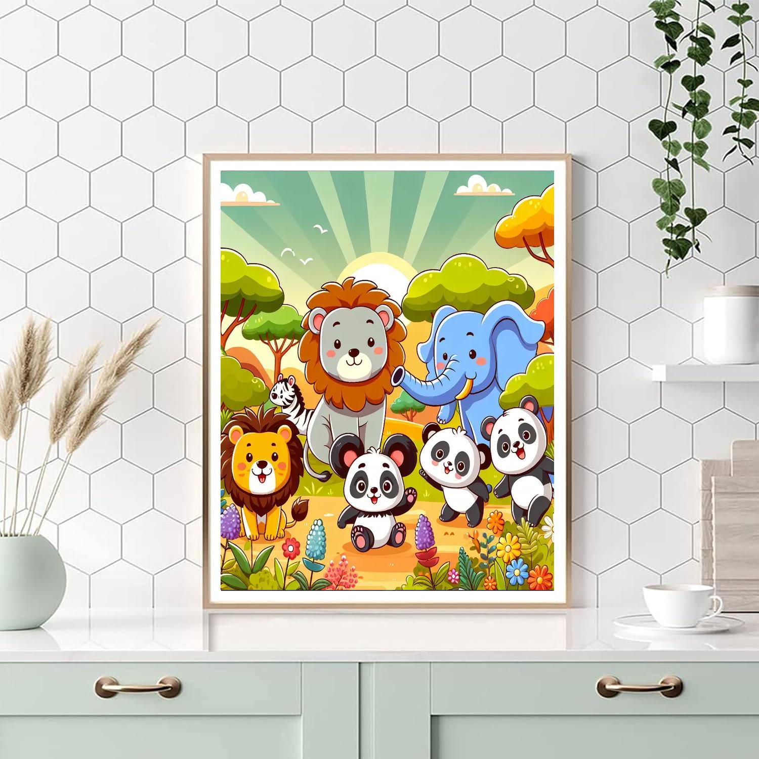 Wonderful Animal Kingdom Paint By Numbers Art