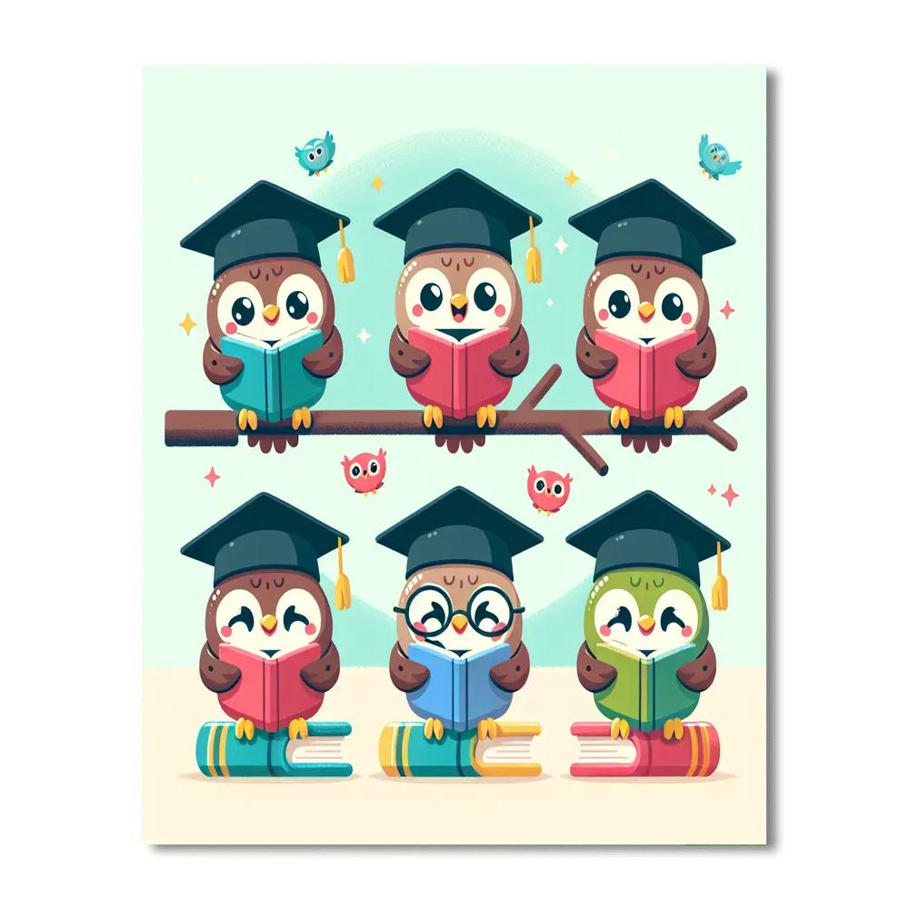 Wise Owl Scholars DIY Paint By Numbers