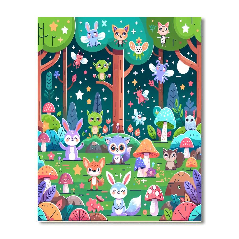 Woodland Fantasy Paint By Numbers