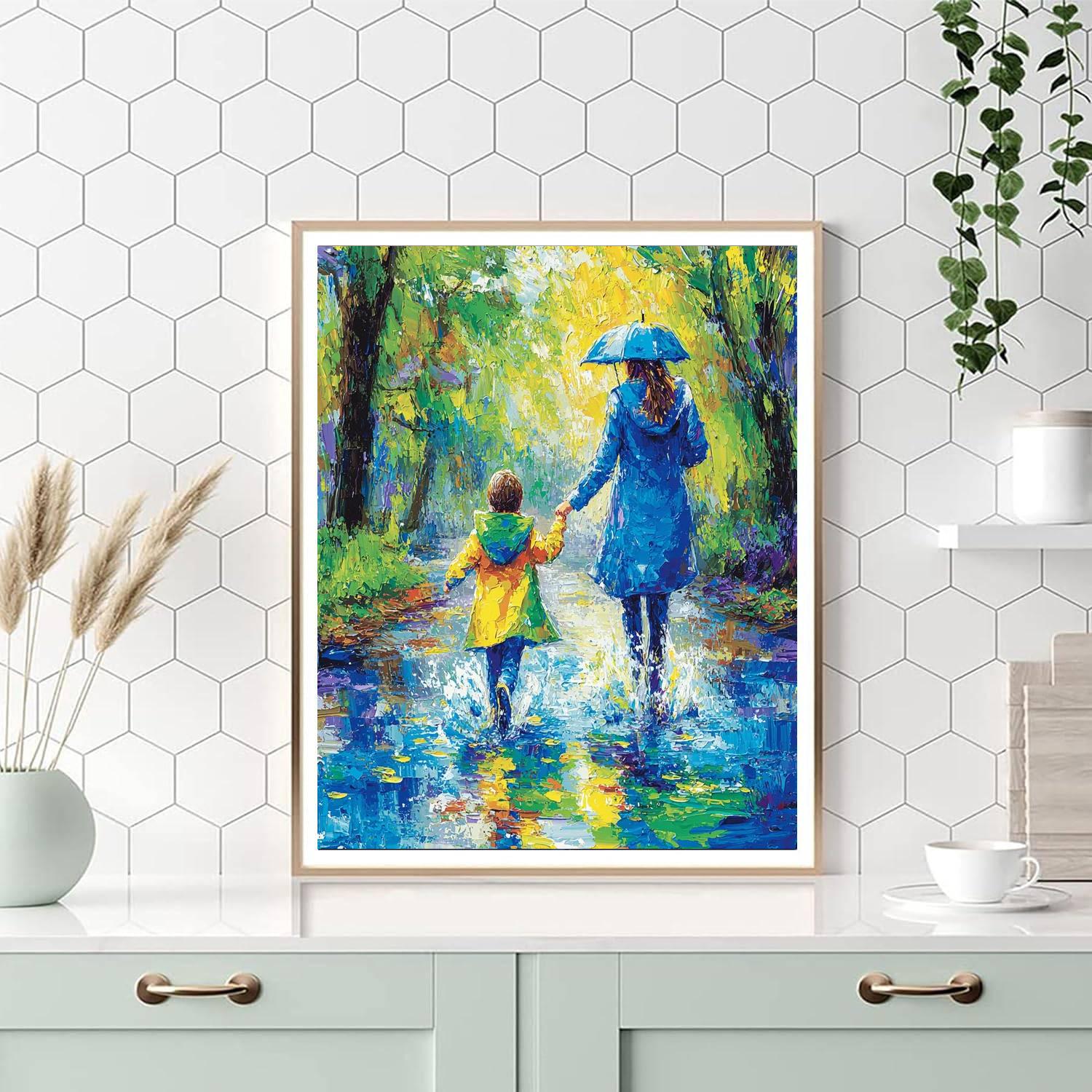 Rainy Day Joys Paint By Numbers