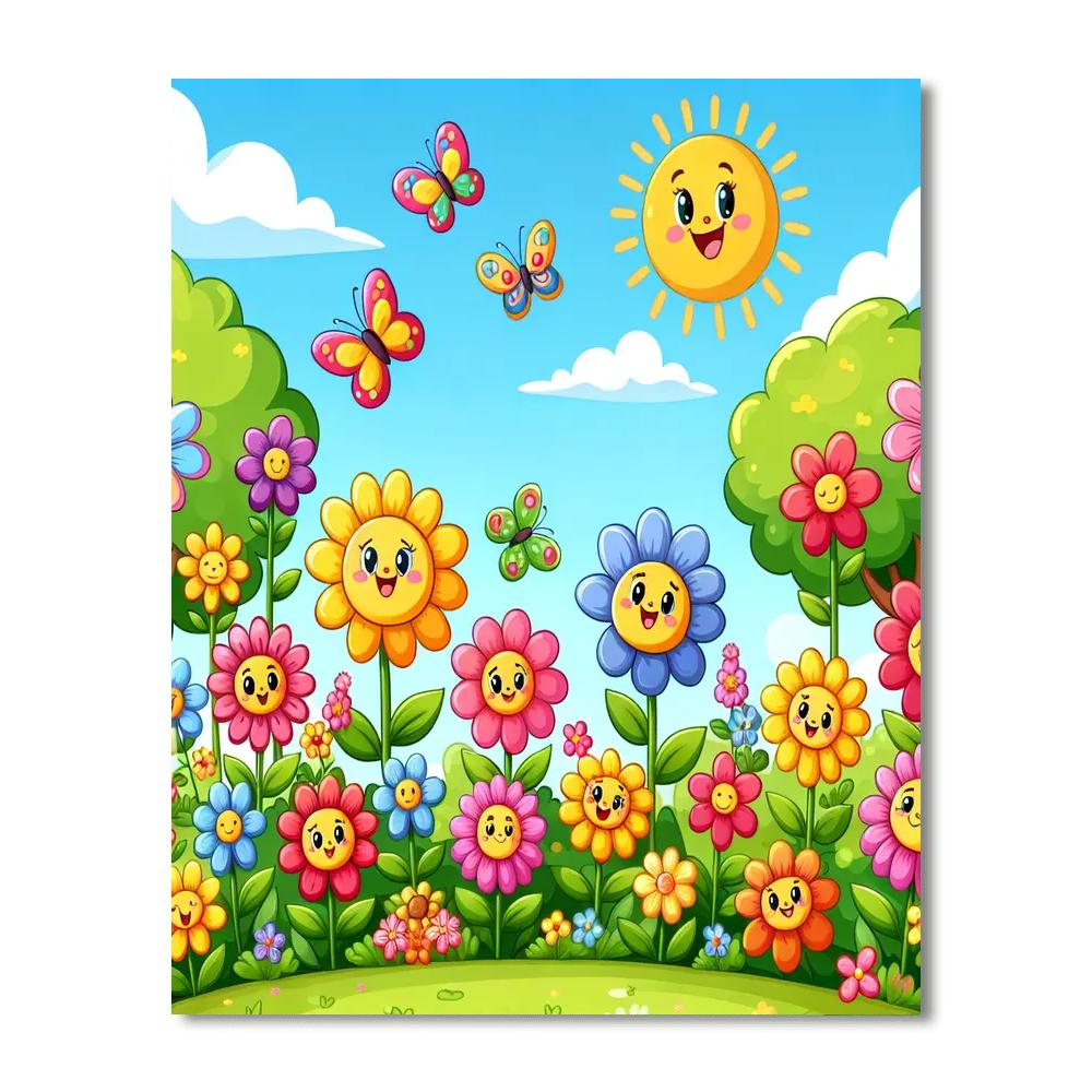 Joyful Flower Power Paint By Color