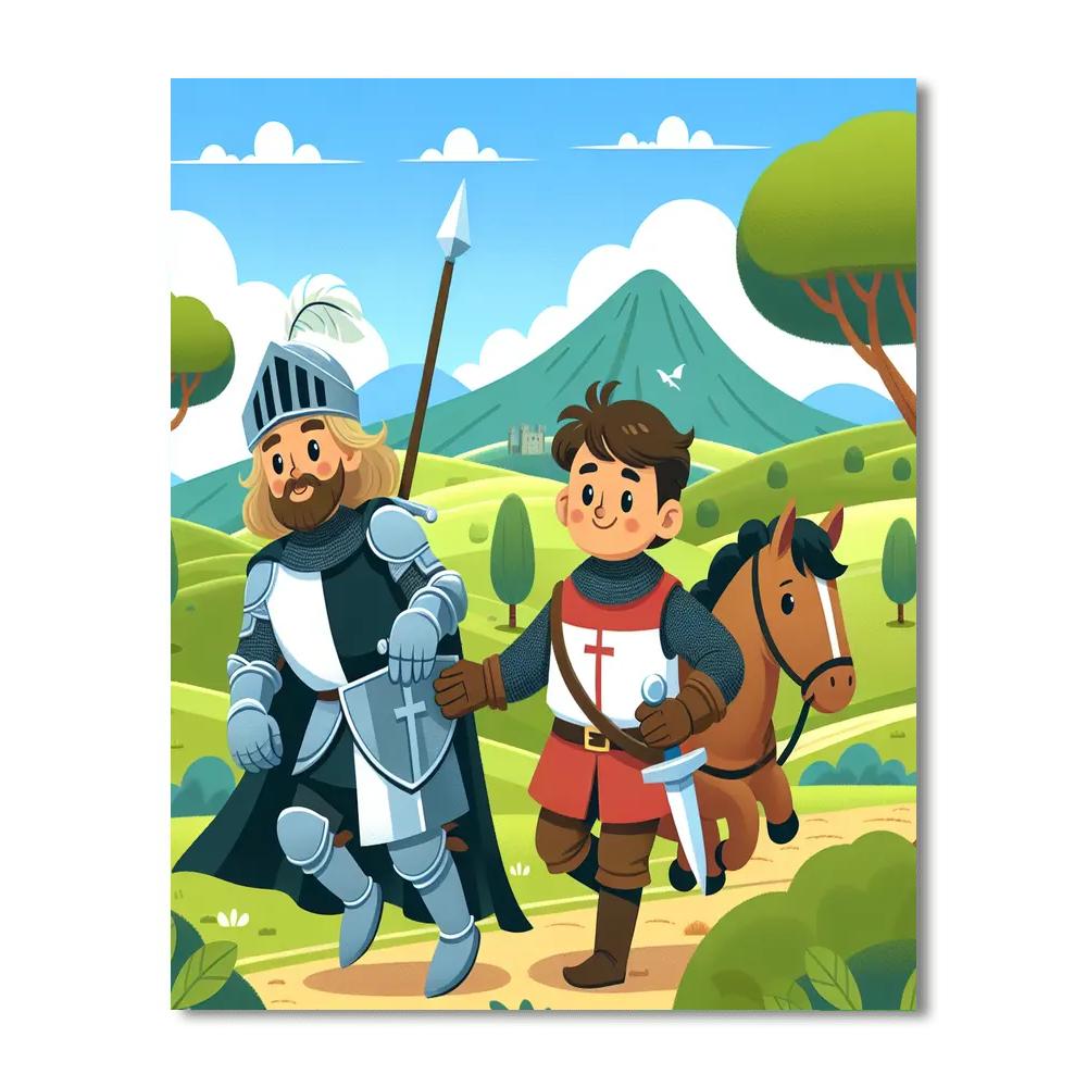 Royal Knight Journeys Numbered Painting Kits