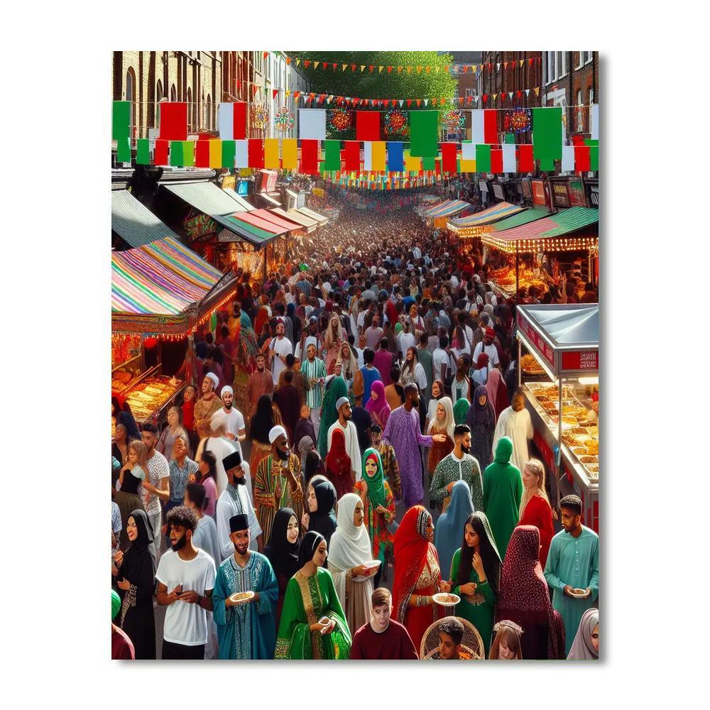 Eid Festival - Jakarta Painting Number Kit