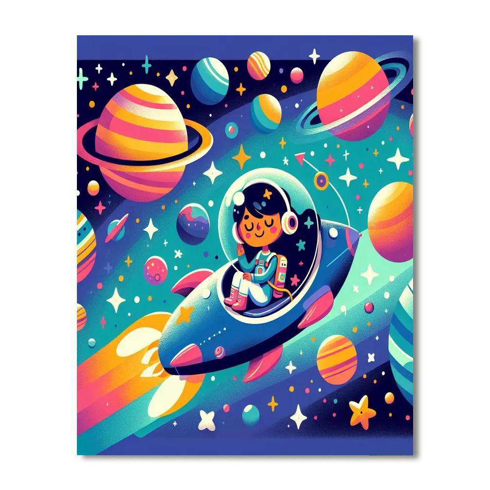 Galaxy Explorer's Odyssey Paint By Number