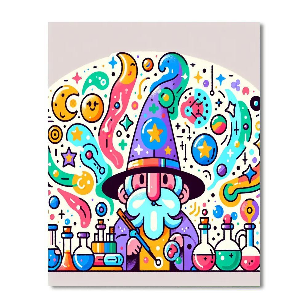 Whimsical Wizard's World Numbered Painting Kits