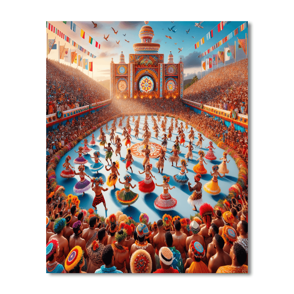 Kingdom Of Tonga Heilala Festival - Tonga Number Painting