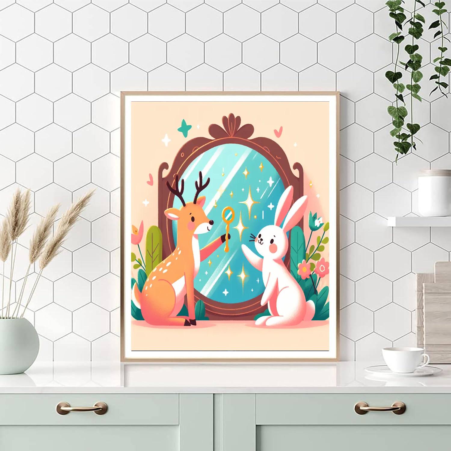 Magic Mirror Menagerie Numbered Painting Kits
