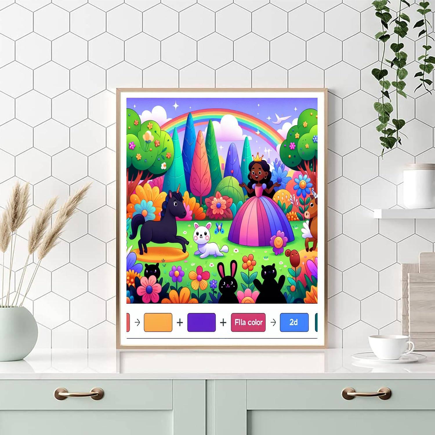 Royal Enchanted Garden Painting By Numbers Kit