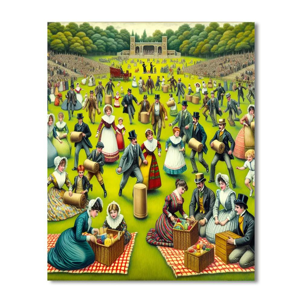 The Great Victorian Picnic - Australia Painting Number Kit