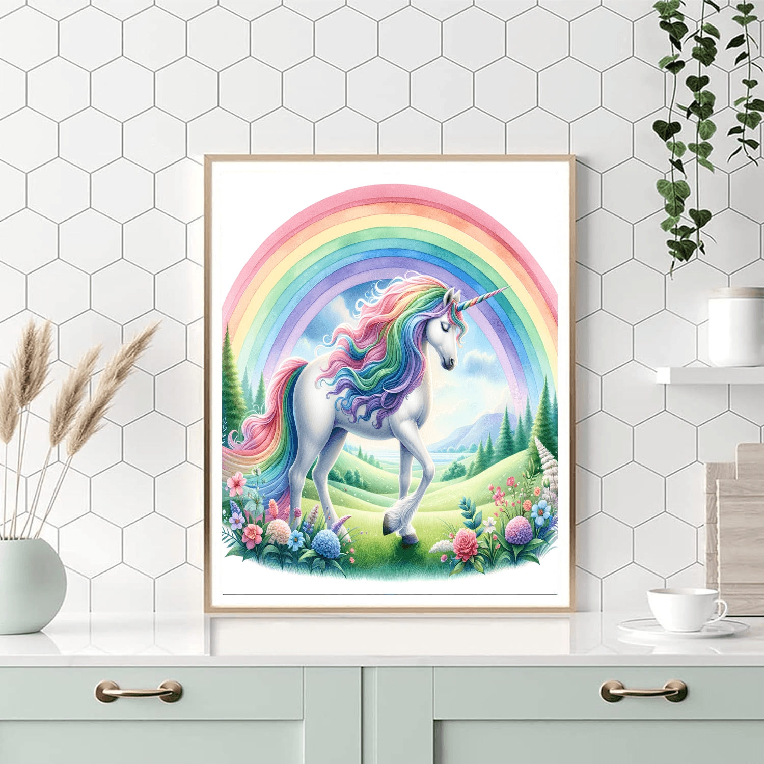 Rainbow Unicorn Adventure Paint By Color