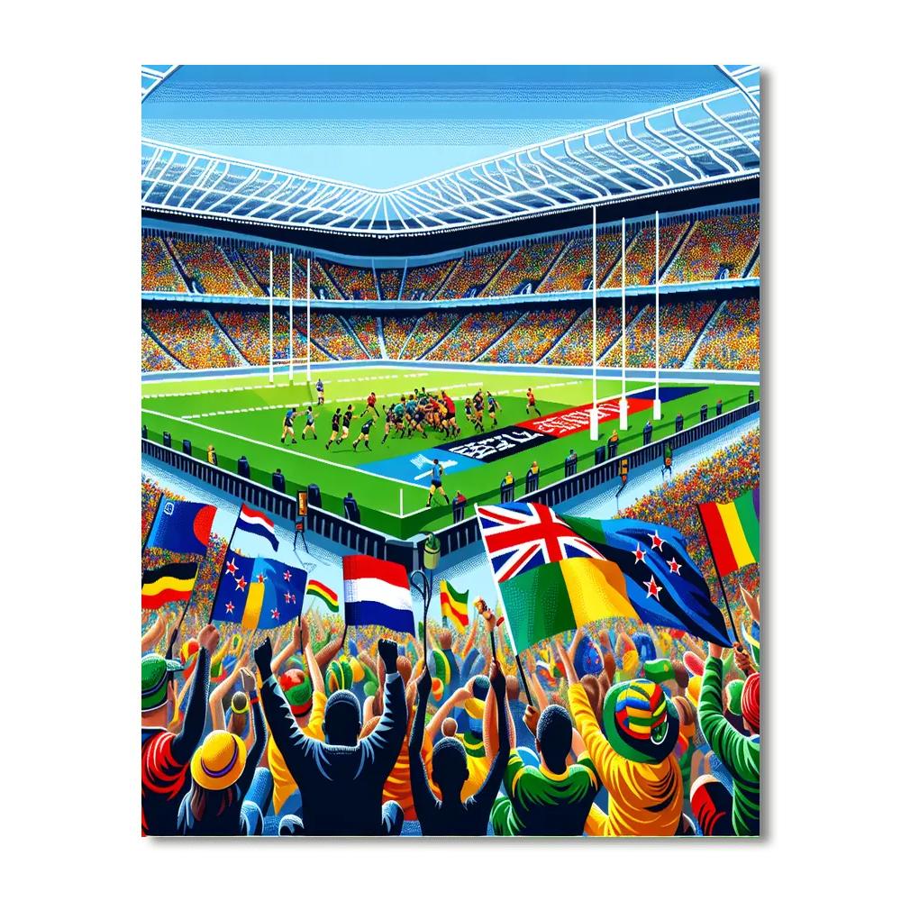 Rugby World Cup - New Zealand Painting Number Kit