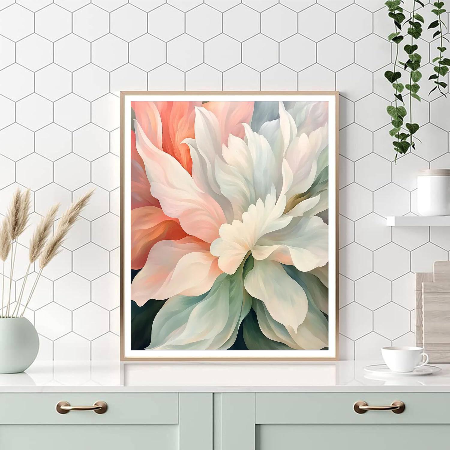 Georgia O'Keeffe Inspired Floral Daydream  Painting By Numbers Kit