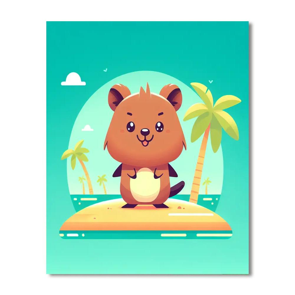 Quaint Quokka Paint By Numbers Art