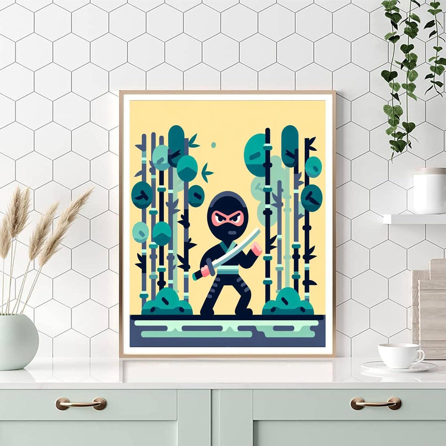 Ninja Warriors Paint By Number