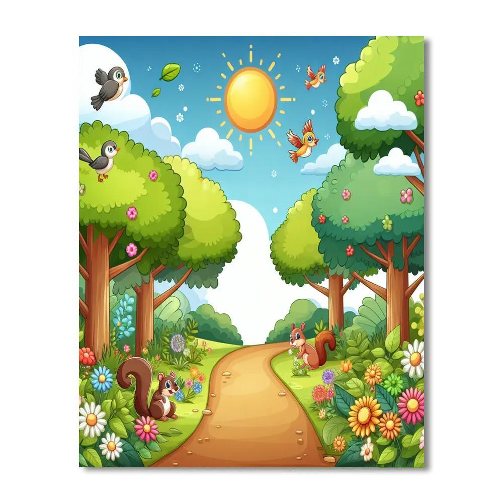 Joyful Nature Trail Number Painting