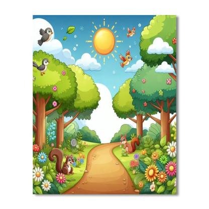 Joyful Nature Trail Number Painting