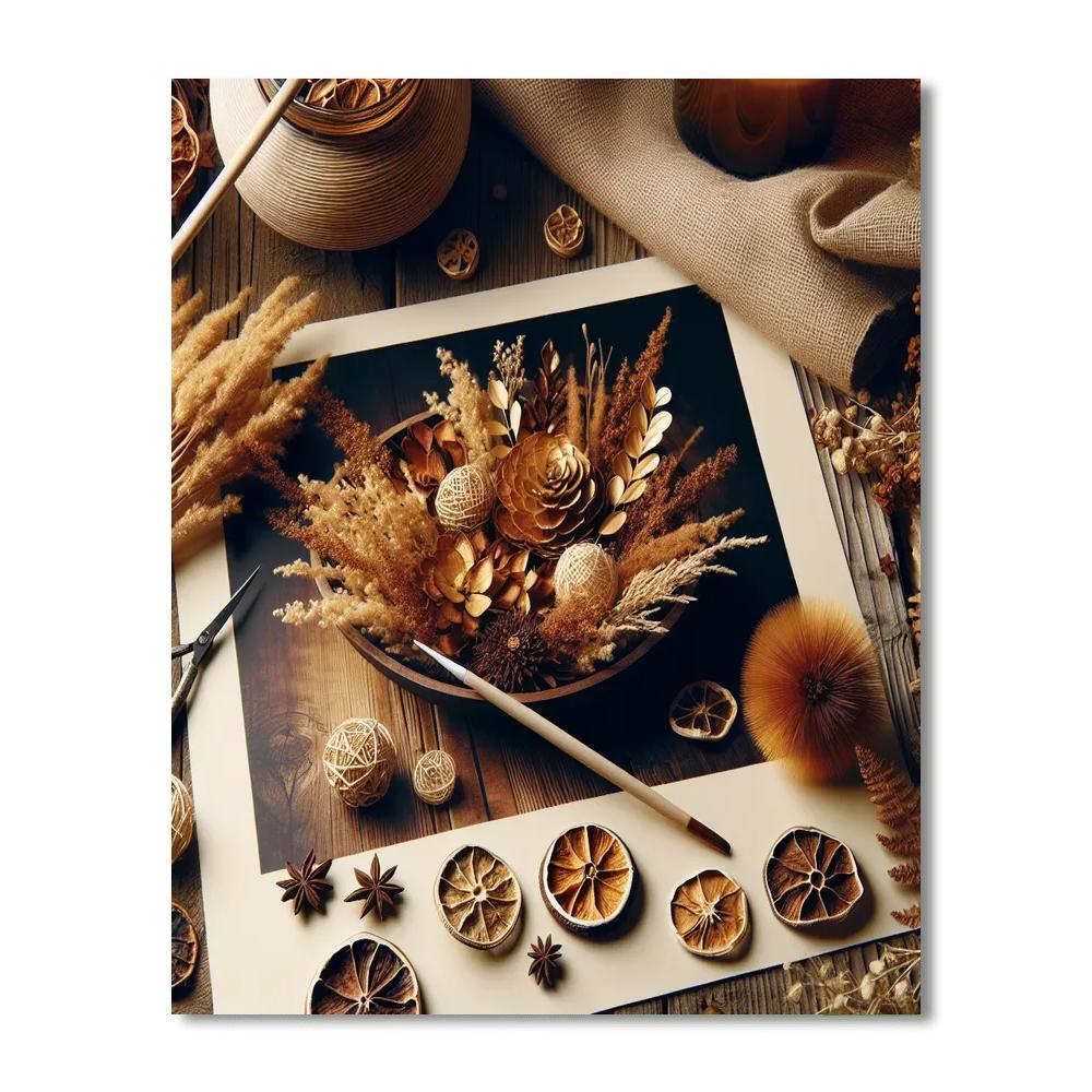 Golden Harvest Centerpiece Paint By Number