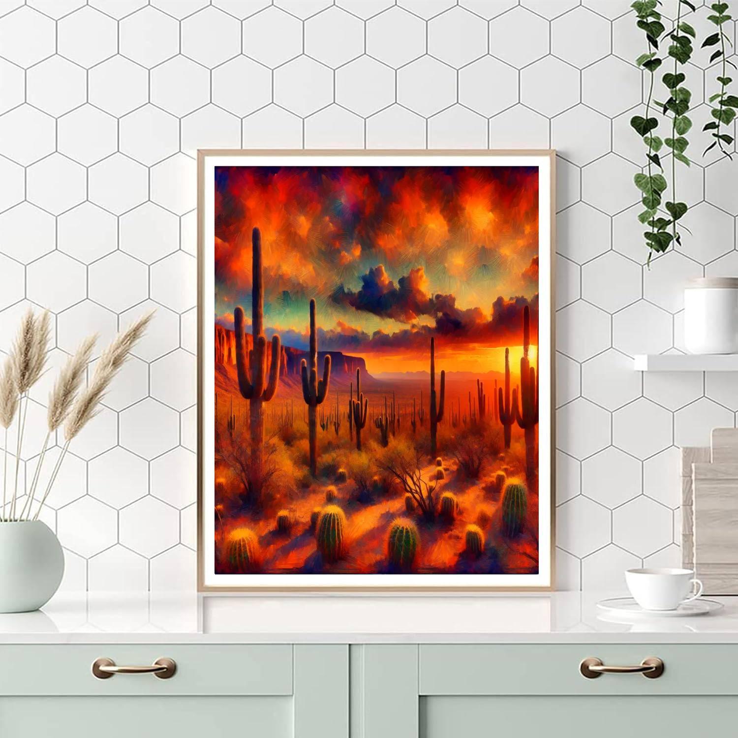 Southwestern Desert Mirage Paint By Numbers