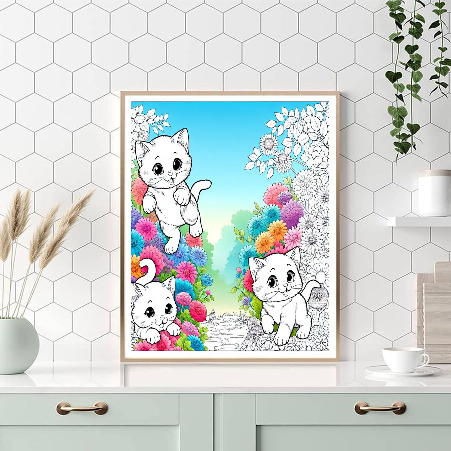 Wandering Kittens Numbered Painting Kits