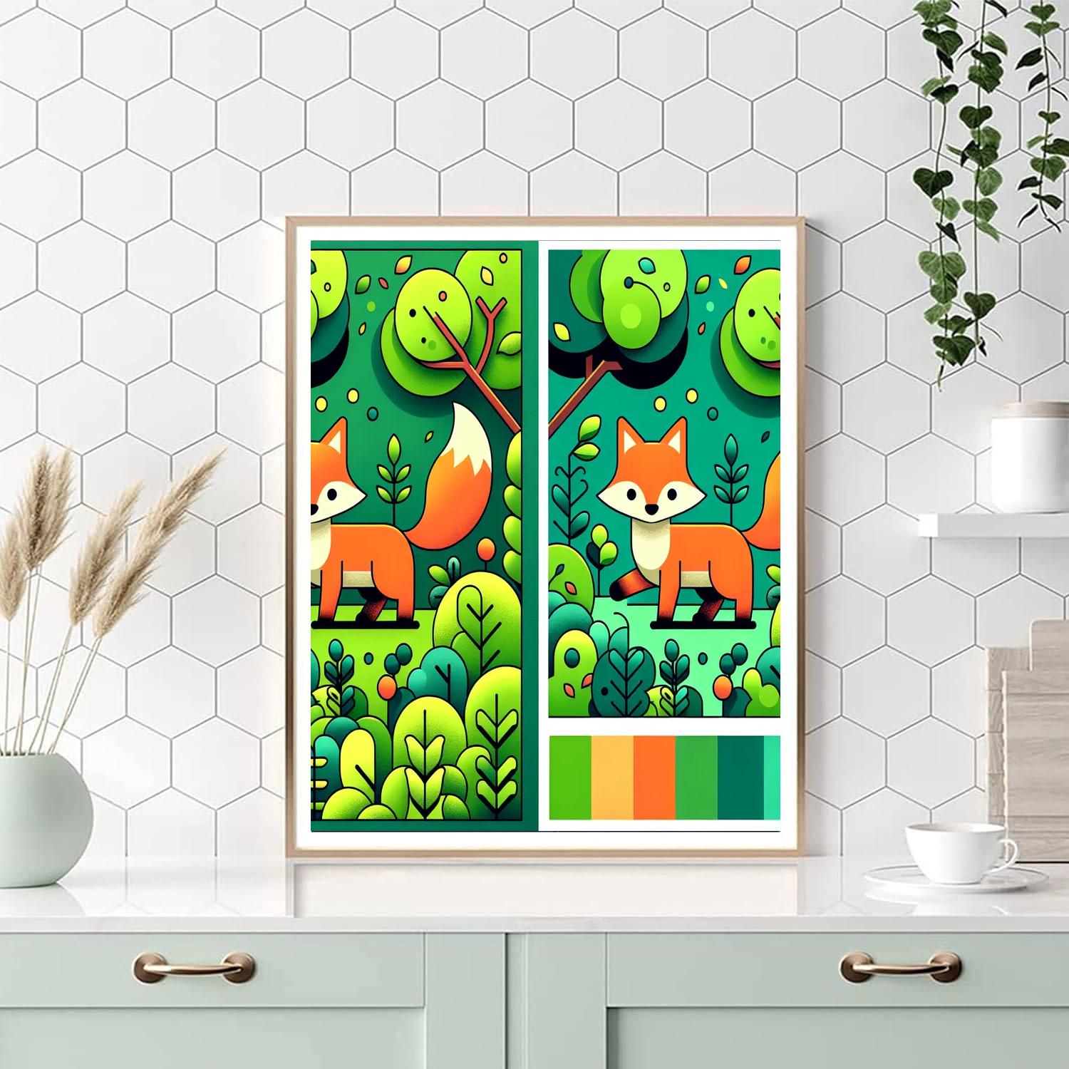 Frolicking Fox Adventures Paint By Numbers Kits