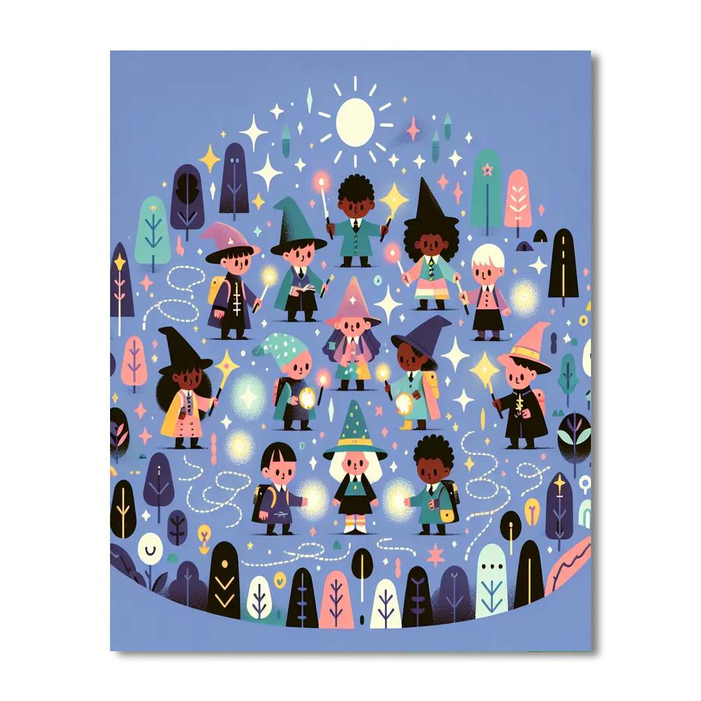 Adventures Of The Mini Wizards Number Painting