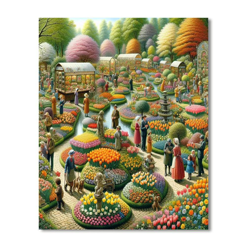 Harrogate Spring Flower Show Painting By Numbers Kit