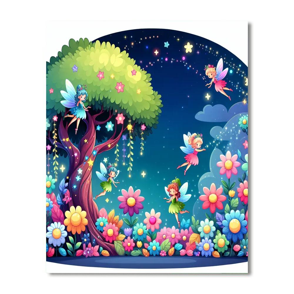 Magical Fairy Tree Numbered Painting Kits