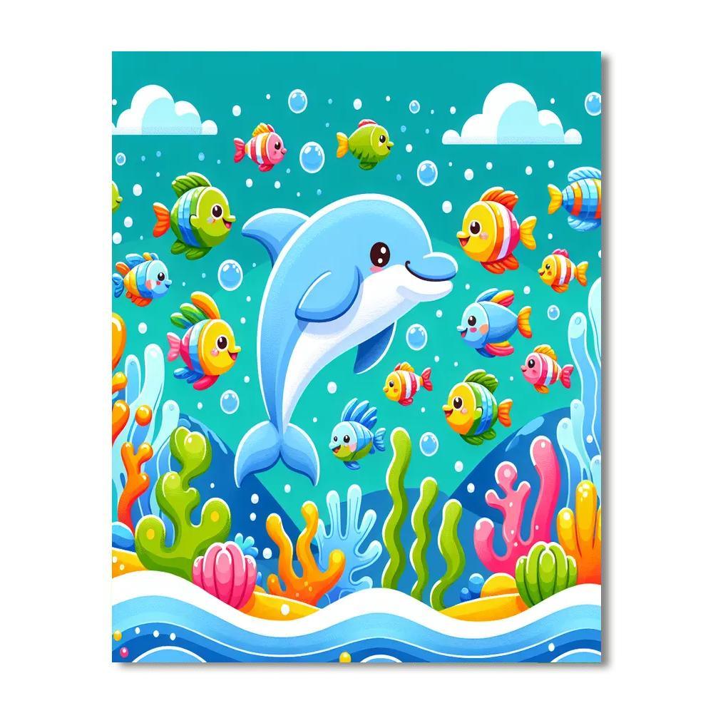 Underwater Adventure With Sea Life Paint By Number