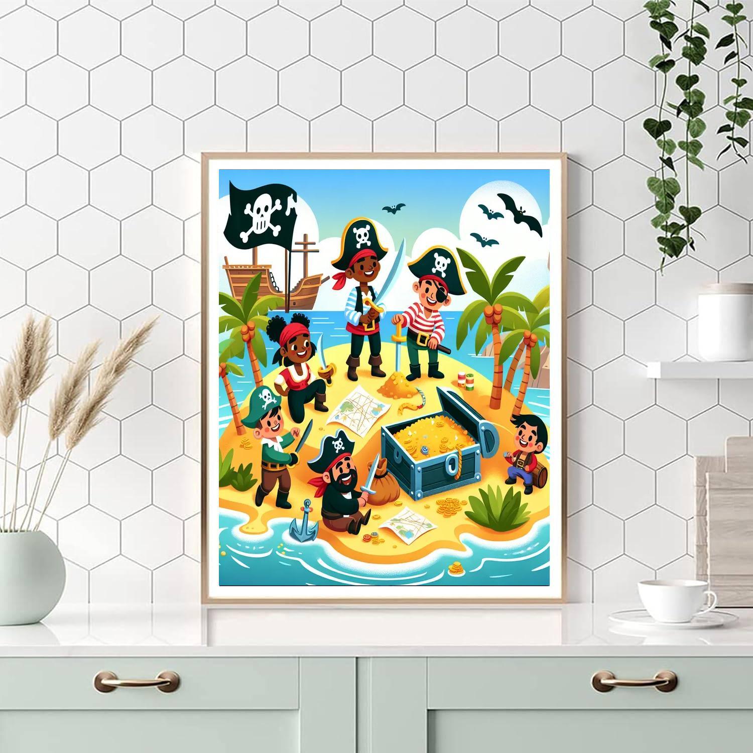 Adventure On Treasure Island Paint By Numbers
