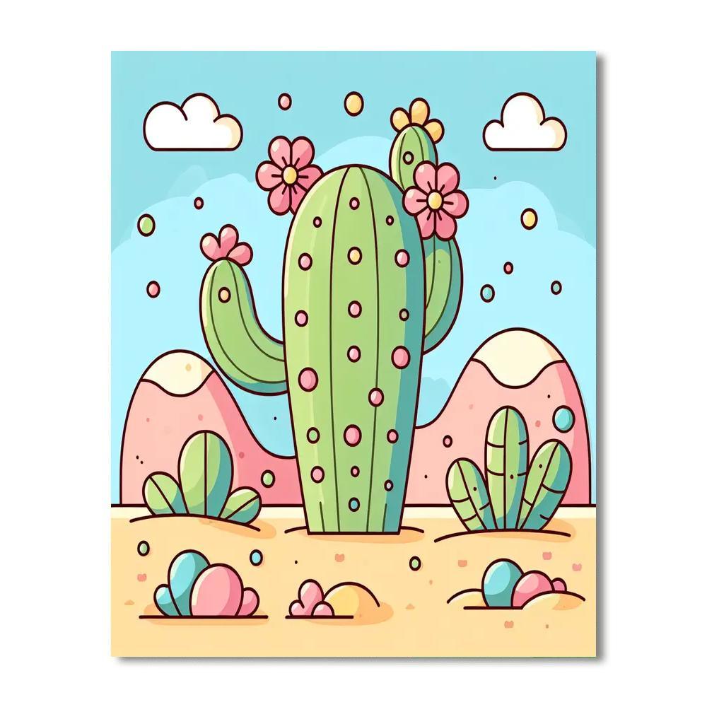 Bright Desert Sunset Paint By Number