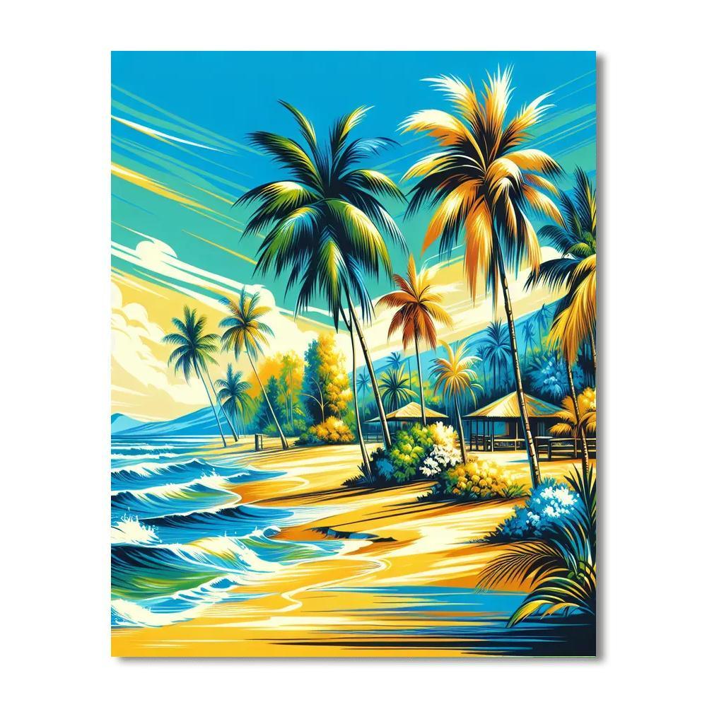 Hawaiian Paradise Paint By Numbers