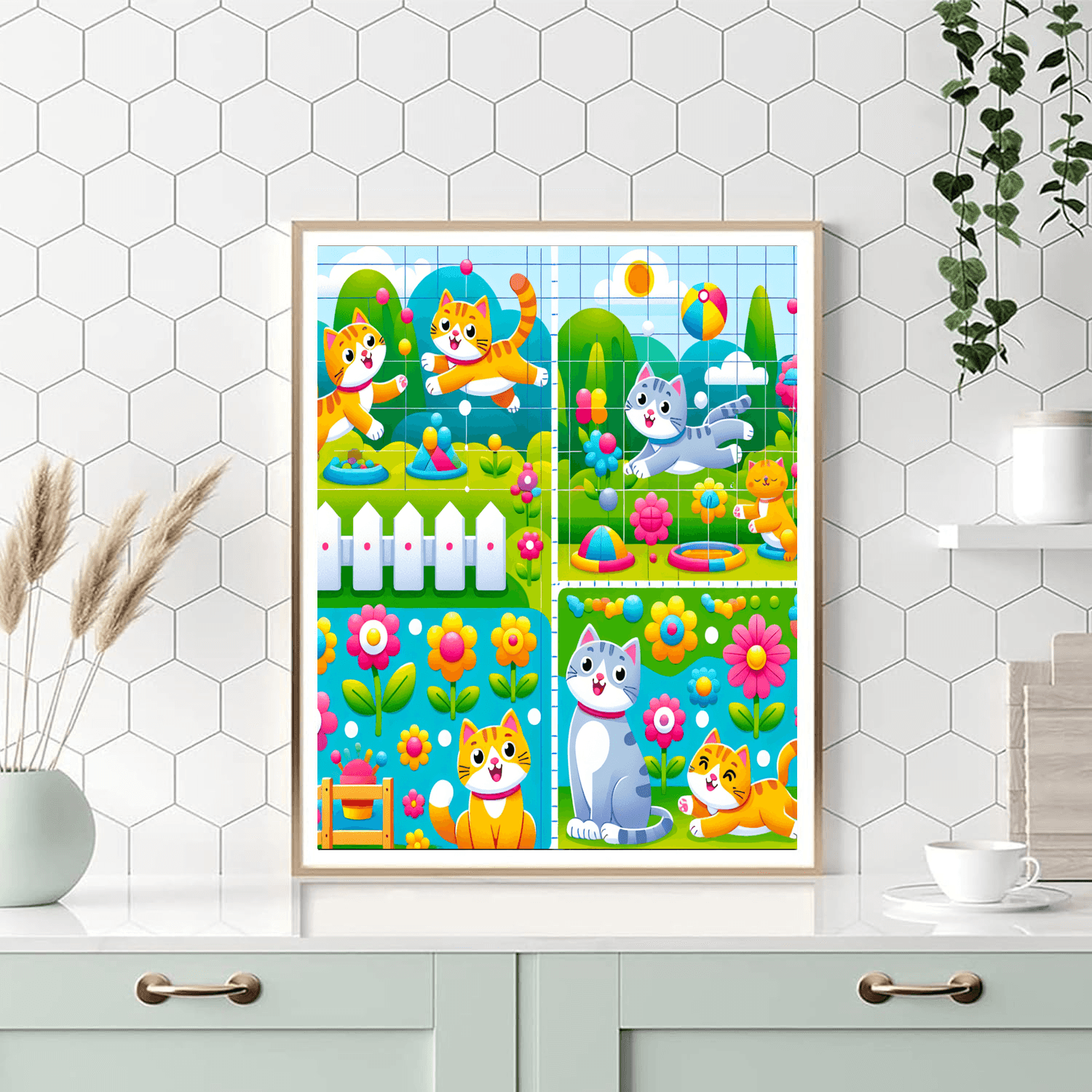 Clever Cat Capers DIY Paint By Numbers