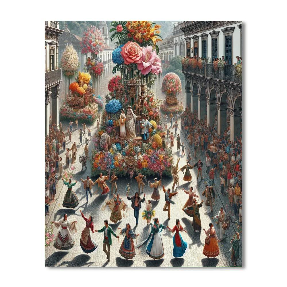 Feria De Las Flores - Guatemala DIY Paint By Numbers