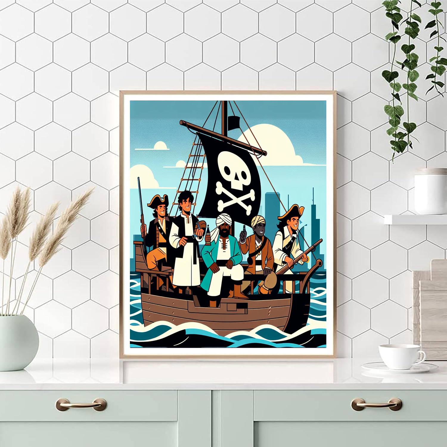 Pirate Crew Numbered Painting Kits