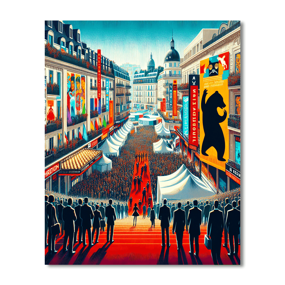 Berlin Film Festival - Berlin, Germany Number Painting