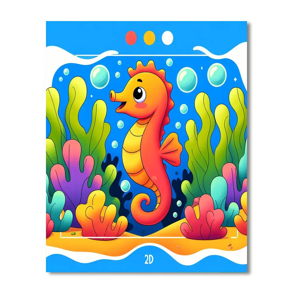 Underwater Wonders Adventure Painting Number Kit
