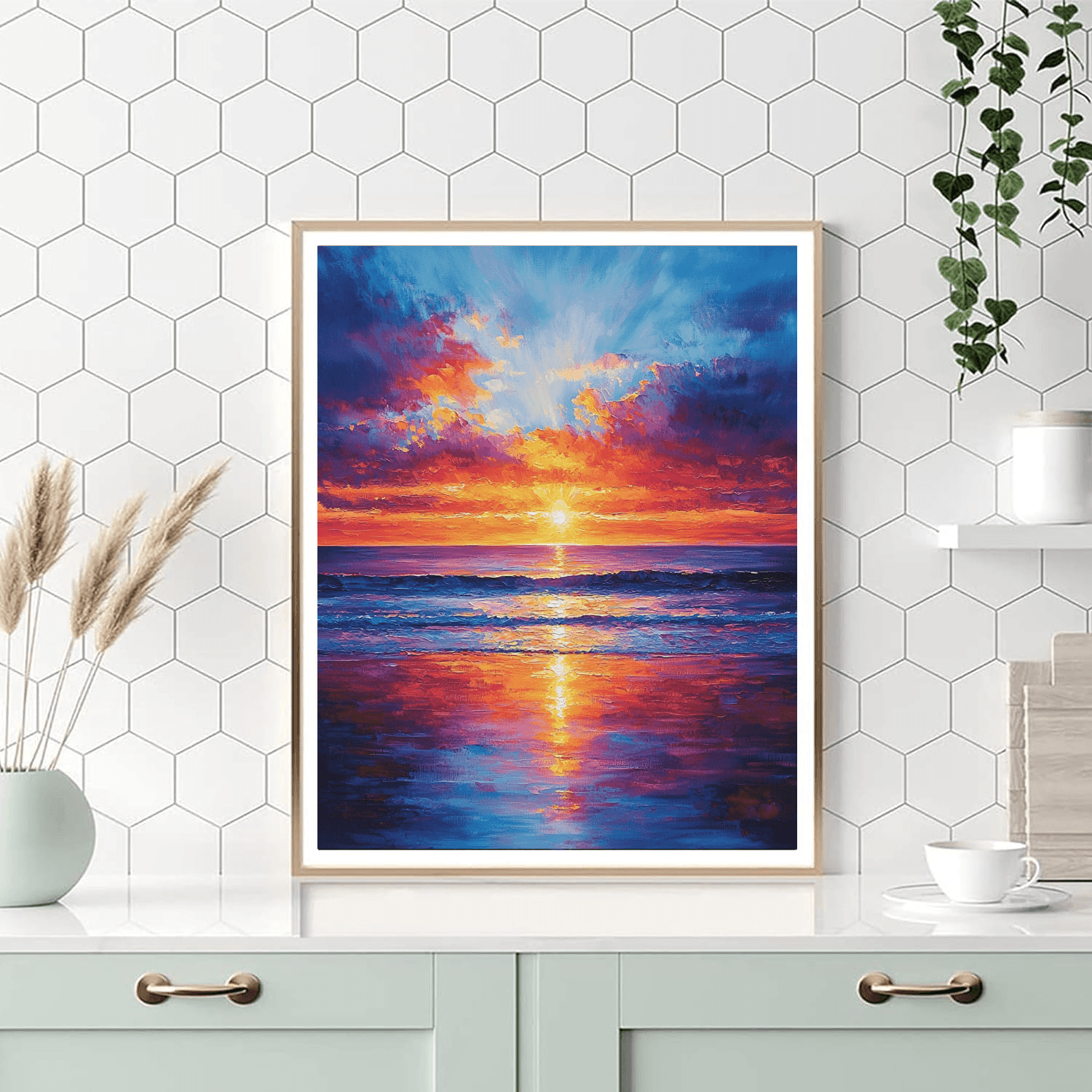 J.M.W. Turner Inspired Eternal Sunset  Painting By Numbers Kit