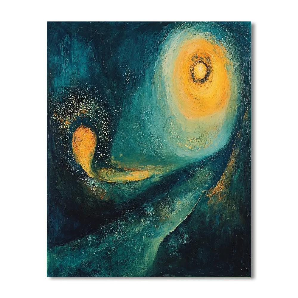 Max Ernst Inspired Ethereal Whisper Of Cosmos  Paint By Numbers Kits
