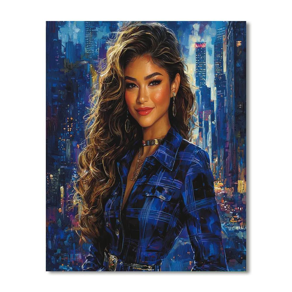Zendaya: The Radiance Of A Modern Muse As Mj Numbered Painting Kits