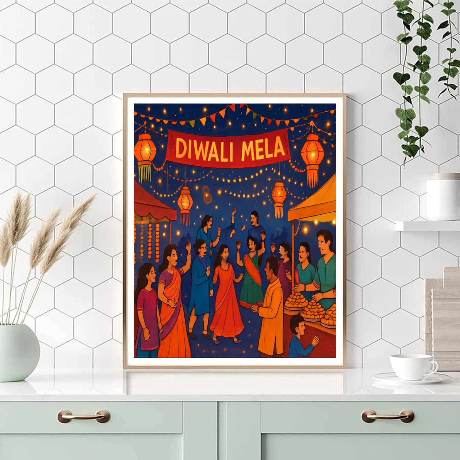 Diwali Mela - India Numbered Painting Kits