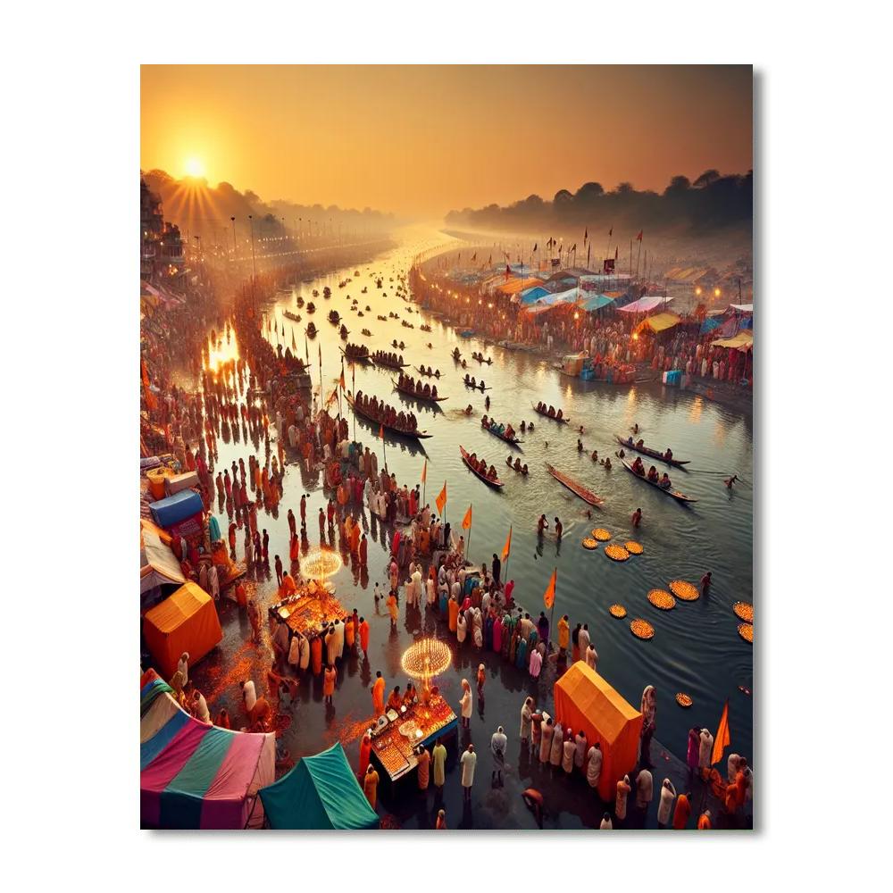 Kumbh Mela - Prayagraj, India Paint By Numbers