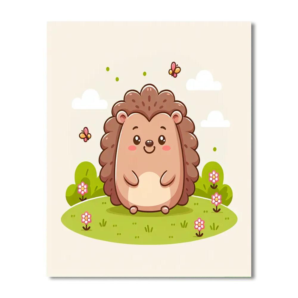 Giggly Hedgehog Painting By Numbers Kit