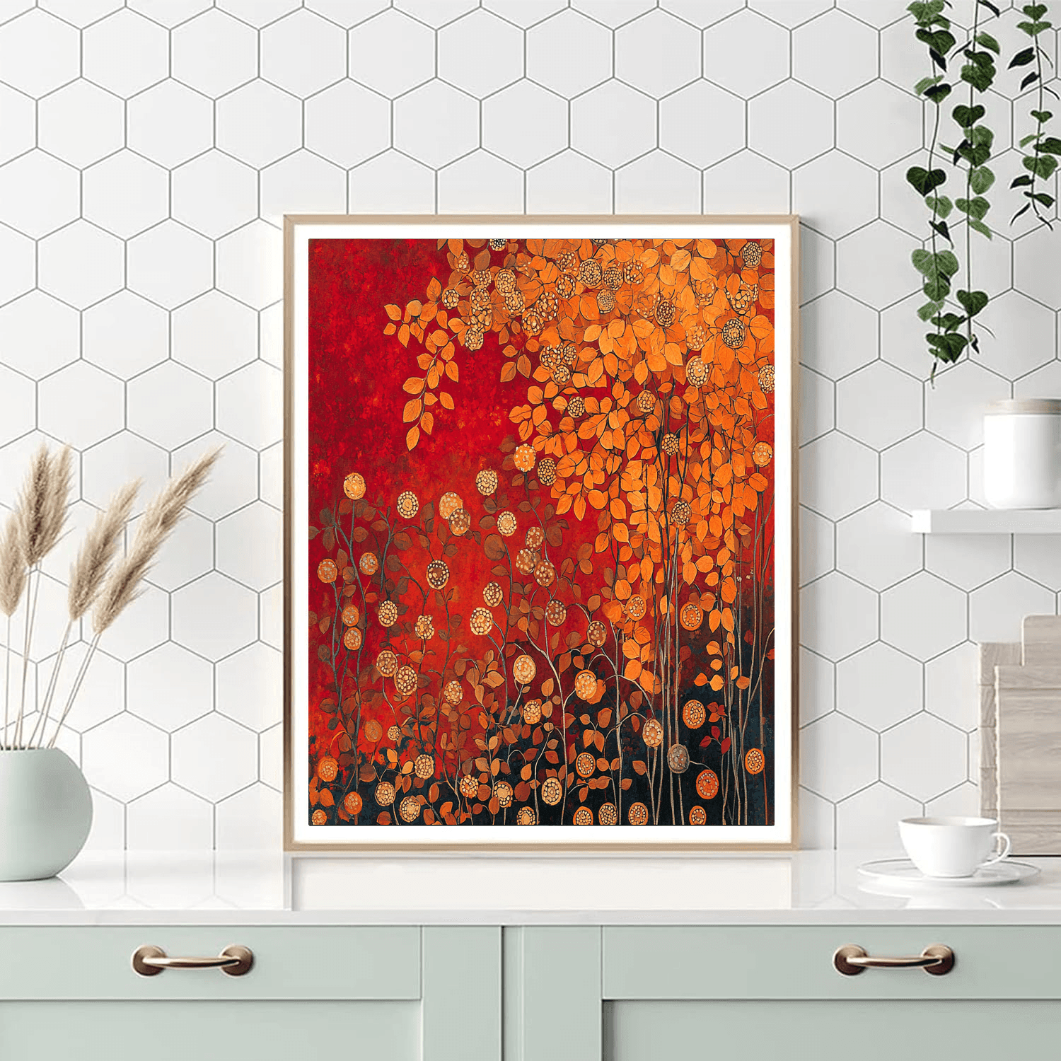 Gustav Klimt Inspired Autumn Radiance  Paint By Numbers