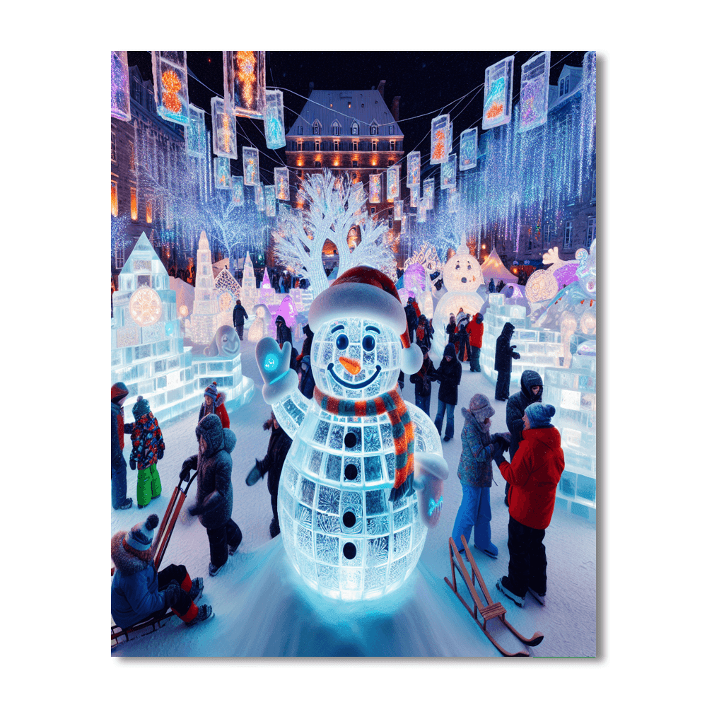 Carnaval De Québec - Quebec City, Canada Number Painting