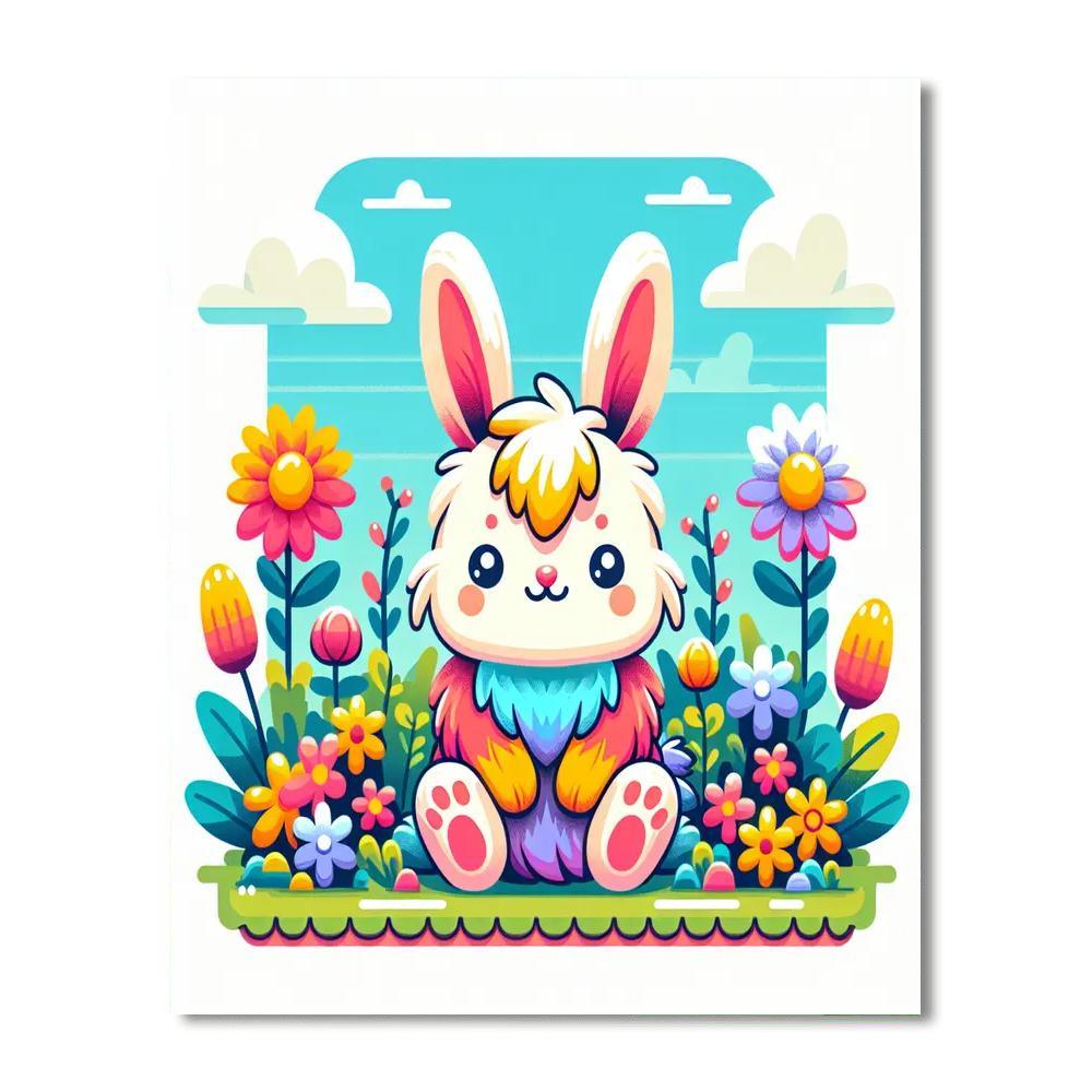 Gentle Bunny Paint By Numbers
