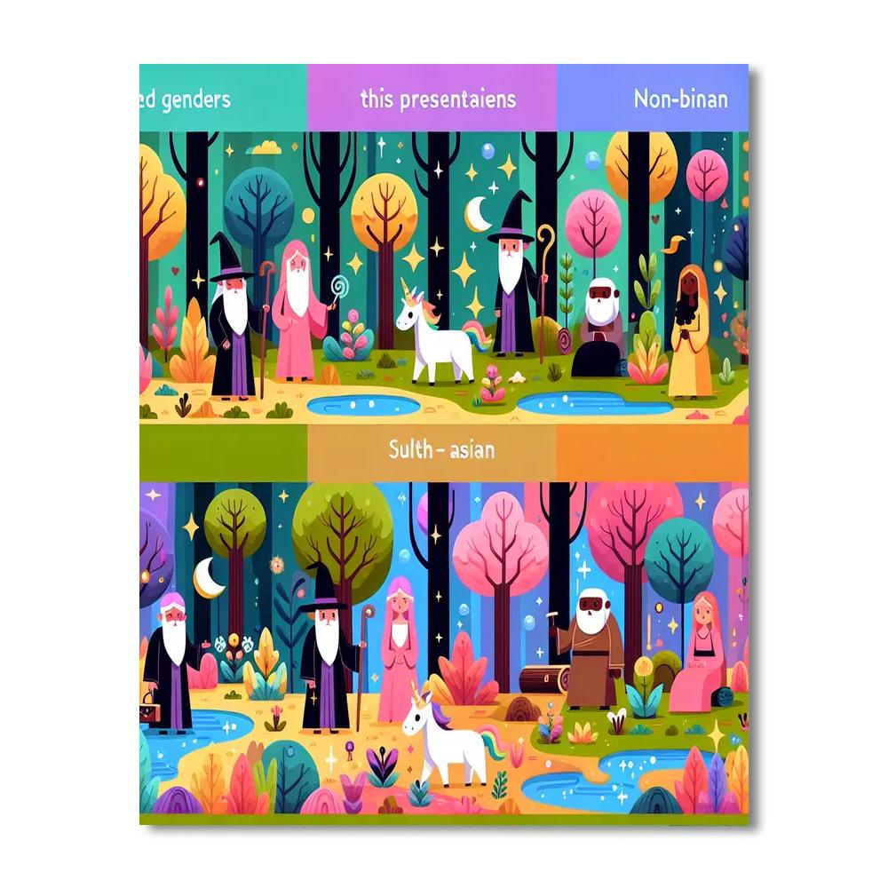 Magical Wizard Forest Paint By Number