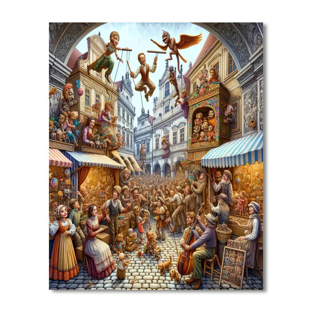 Puppet Festival Paint By Numbers Art